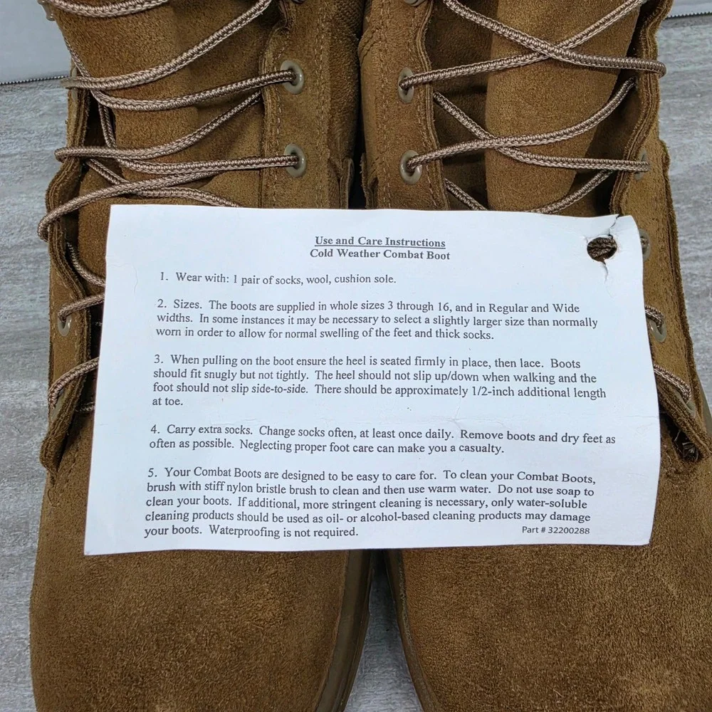 Altama Cold Weather Combat Boots CWCB Coyote Brown Vibram 12 R W911QY-20-F-0360